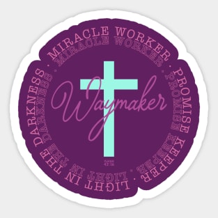 way maker I christian Sticker